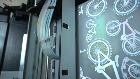 Digital printing technology Stock Footage 312031757