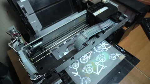 Digital printing technology Stock Footage 312031760