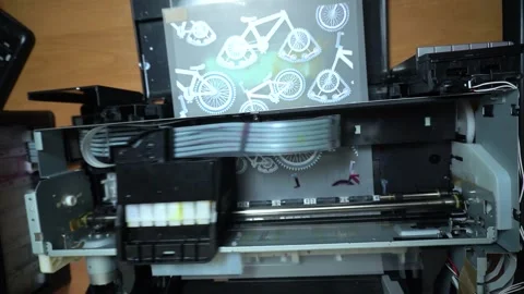 Digital printing technology Stock Footage 312031798