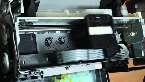 Digital printing technology Stock Footage 312031854