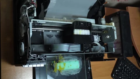 Digital printing technology Stock Footage 312031874