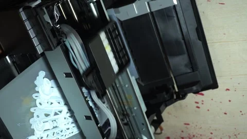 Digital printing technology Stock Footage 312031879