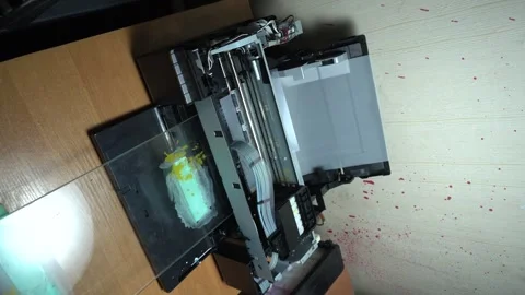 Digital printing technology Stock Footage 312031903