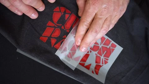 Digital printing technology on textiles direct to film Stock Footage 312031089