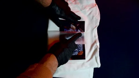 Digital printing technology on textiles Stock Footage 318783265