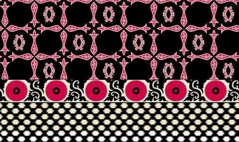 Digital printing textile pattern wallpaper. Stock Illustration