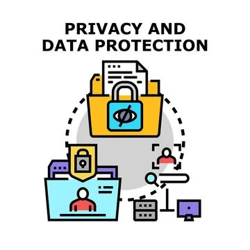 Digital privacy and information data protection concept Stock Illustration
