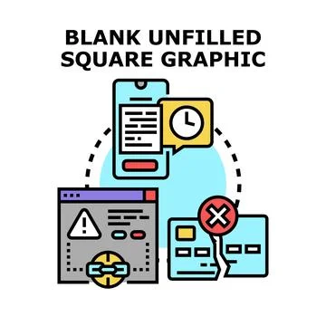 Digital process failure and online security issues Stock Illustration