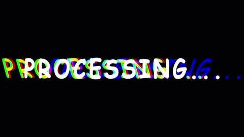 Digital processing animation in glitch effect with loading bars against dar.. Stock Footage 344295554