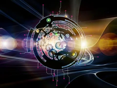 Digital Processing Colors Stock-Illustration