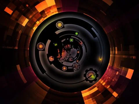 Digital Processing Colors Stock-Illustration