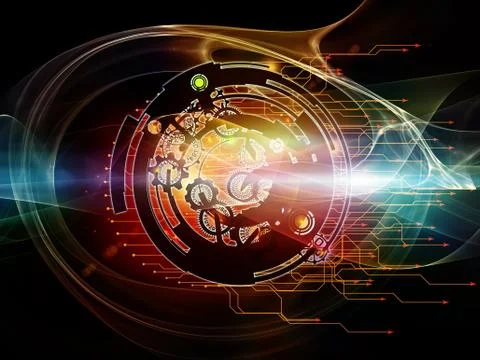 Digital Processing Colors Stock-Illustration