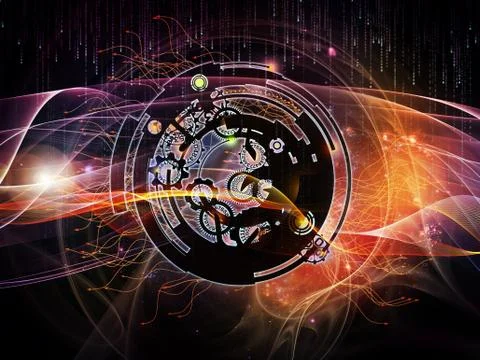 Digital Processing Colors Stock-Illustration