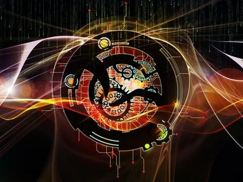 Digital Processing Colors Stock-Illustration