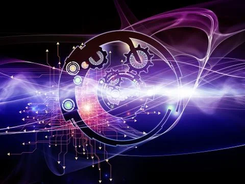 Digital Processing Colors Stock-Illustration