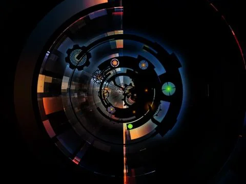 Digital Processing Colors Stock-Illustration