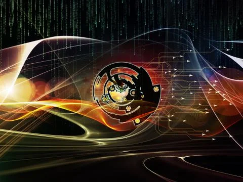 Digital Processing Colors Stock-Illustration