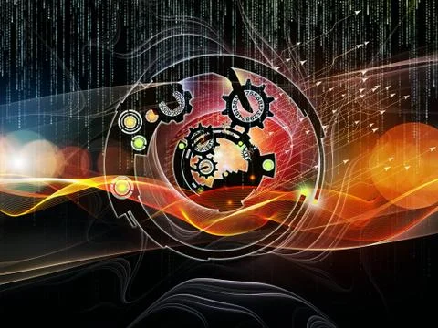 Digital Processing Colors Stock-Illustration