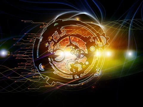 Digital Processing Colors Stock-Illustration