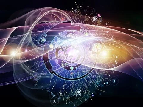 Digital Processing Colors Stock-Illustration