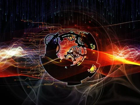 Digital Processing Colors Stock-Illustration