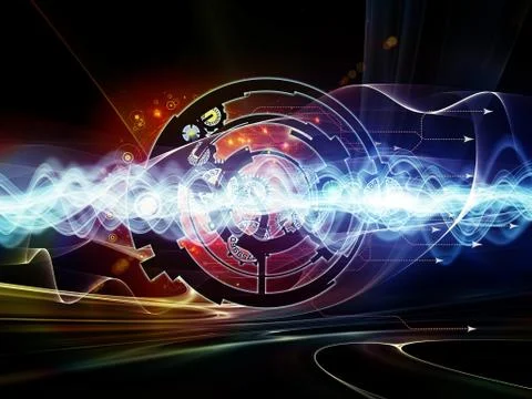 Digital Processing Colors Stock-Illustration