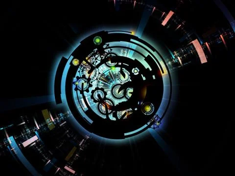 Digital Processing Colors Stock-Illustration