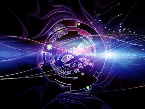 Digital Processing Colors Stock-Illustration