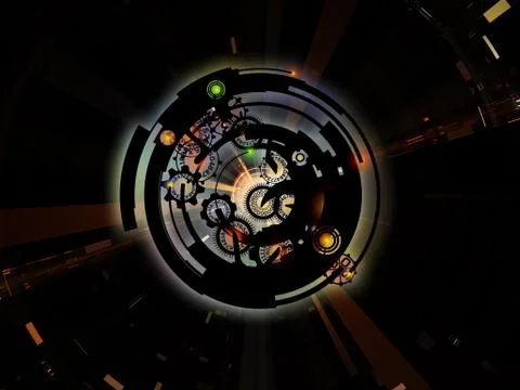 Digital Processing Colors Stock-Illustration