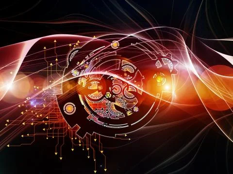 Digital Processing Design イラスト素材