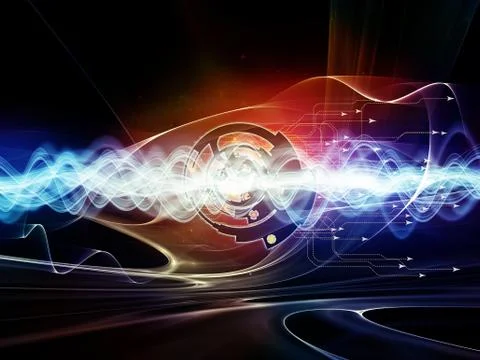 Digital Processing Elements Stock Illustration