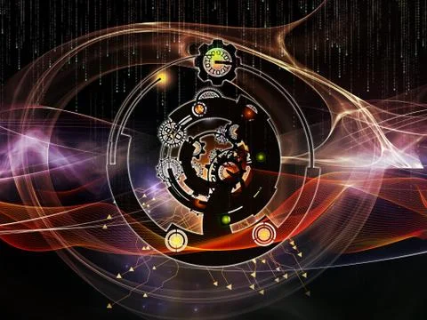 Digital Processing Elements イラスト素材