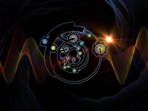 Digital Processing Elements イラスト素材