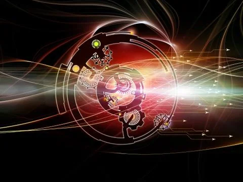 Digital Processing Elements 库存插图