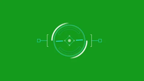 Digital processing motion graphics with green screen background Stock Footage 136343490
