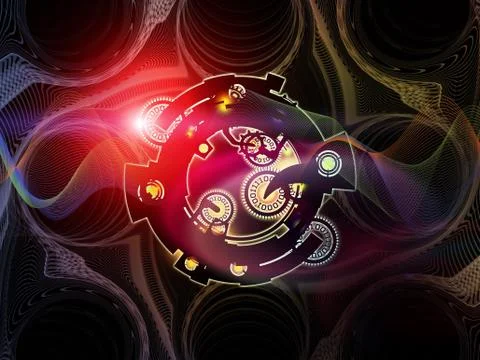 Digital Processing Technologies Stock Illustration