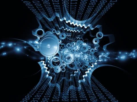 Digital processor Stock Illustration