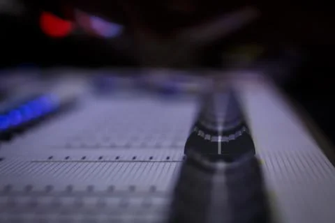 Digital Professional Lighting Design Console 库存照片