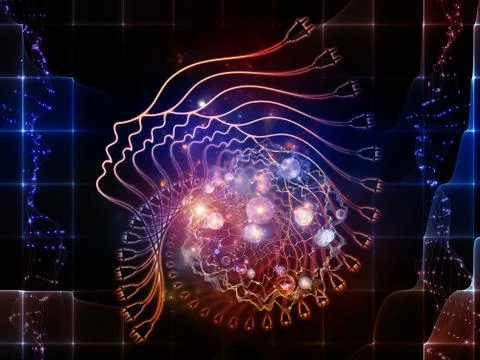 Digital Profiles Stock Illustration