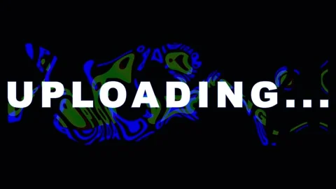 Digital progress bar loading animation with colorful glitch effects and gli.. Video stock 343474552