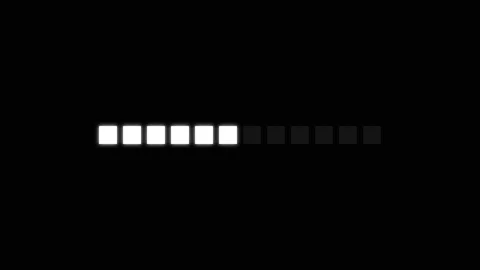 Digital progress bar monitors system processing updates online. Interactive.. Stock Footage 337817500