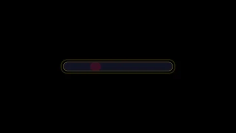 Digital Progress Bar with Moving Red Dot Stock Footage 336476486