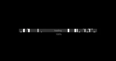 Digital progress download HUD elements Vídeos de archivo 342095987