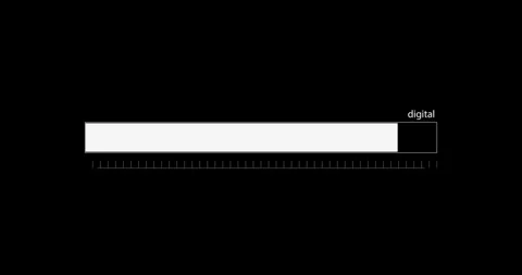 Digital progress download HUD elements 動画素材 342095996