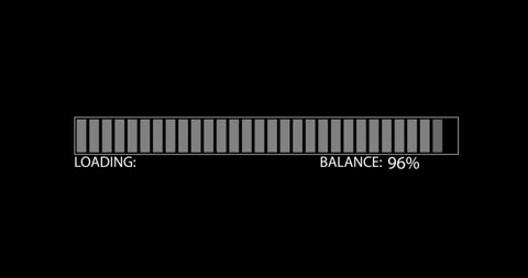 Digital progress download HUD elements Vídeos de archivo 342096008