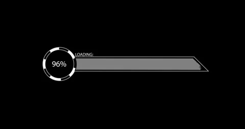 Digital progress download HUD elements Stock Footage 342096022