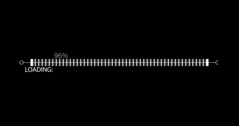 Digital progress download HUD elements Vídeos de archivo 342096023