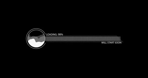 Digital progress download HUD elements Vidéo 342096027