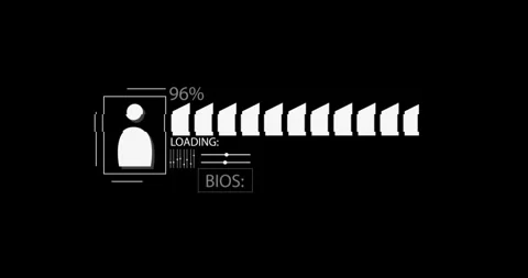 Digital progress download HUD elements Vídeo Stock 342096039