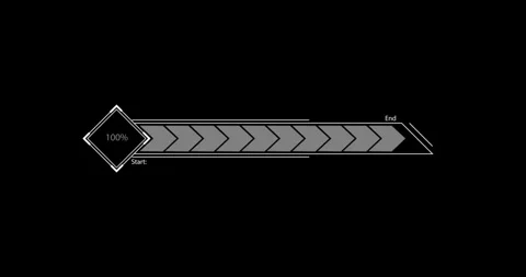 Digital progress download HUD elements Vídeos de archivo 342096052